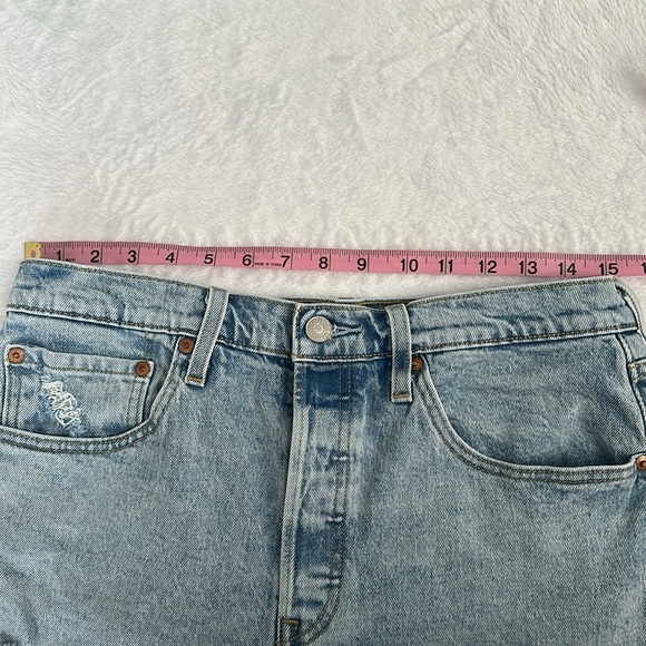 Levi Strauss Levi's High Rise Distressed Cut-off Shorts 30 Button Fly - Picture 8 of 9